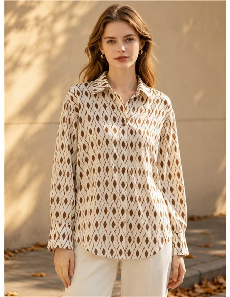 Camisa estampado rombos