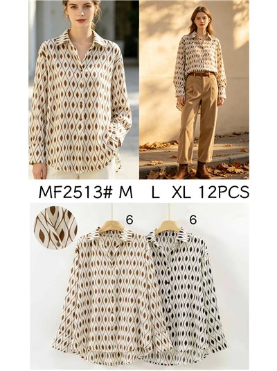 Camisa estampado rombos 2