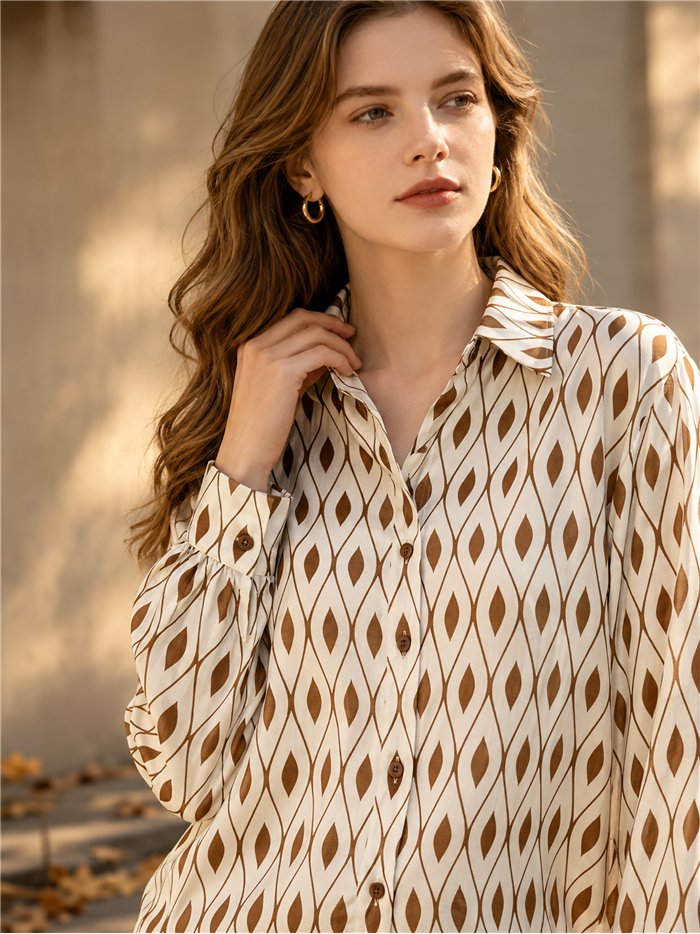 Camisa estampado rombos