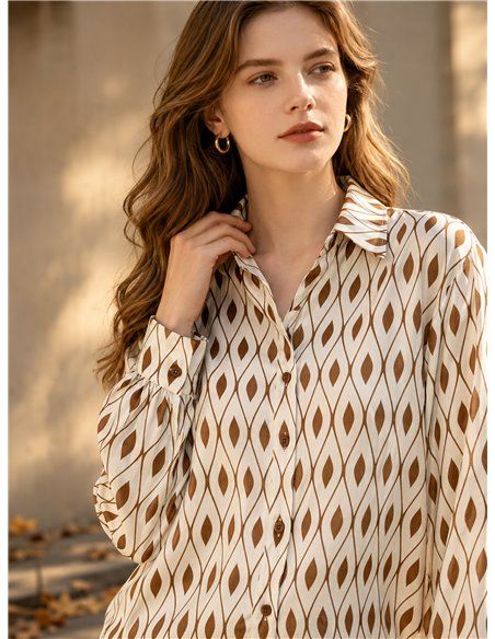 Camisa estampado rombos