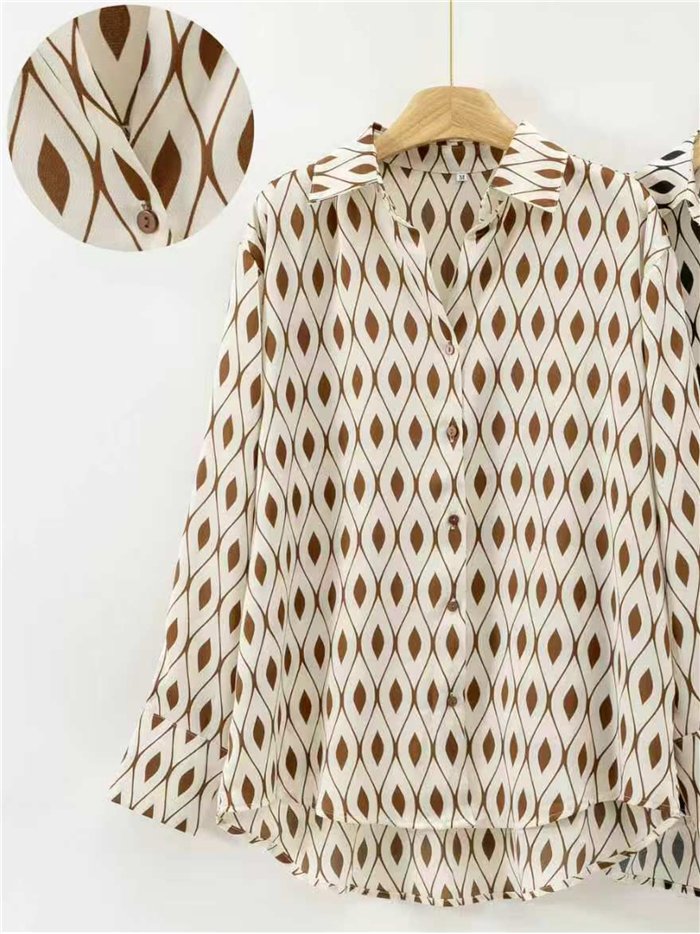 Camisa estampado rombos