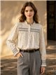 Blusa rayas con frunces