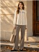 Blusa rayas con frunces