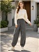 Pantalón jogger cuadros
