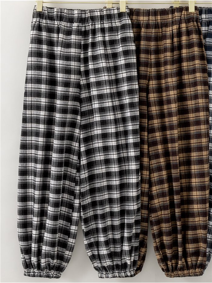 Pantalón jogger cuadros