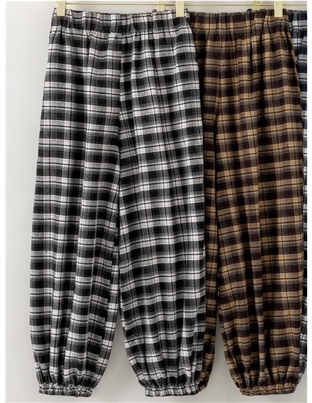 Pantalón jogger cuadros