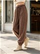 Pantalón jogger cuadros con cordón
