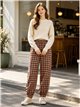 Pantalón jogger cuadros con cordón