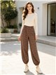 Pantalón cuadros bajo elástico