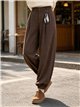 Pantalón jogger con detalle pañuelo