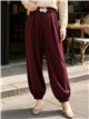 Pantalón jogger con cinturón joya