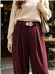 Pantalón jogger con cinturón joya