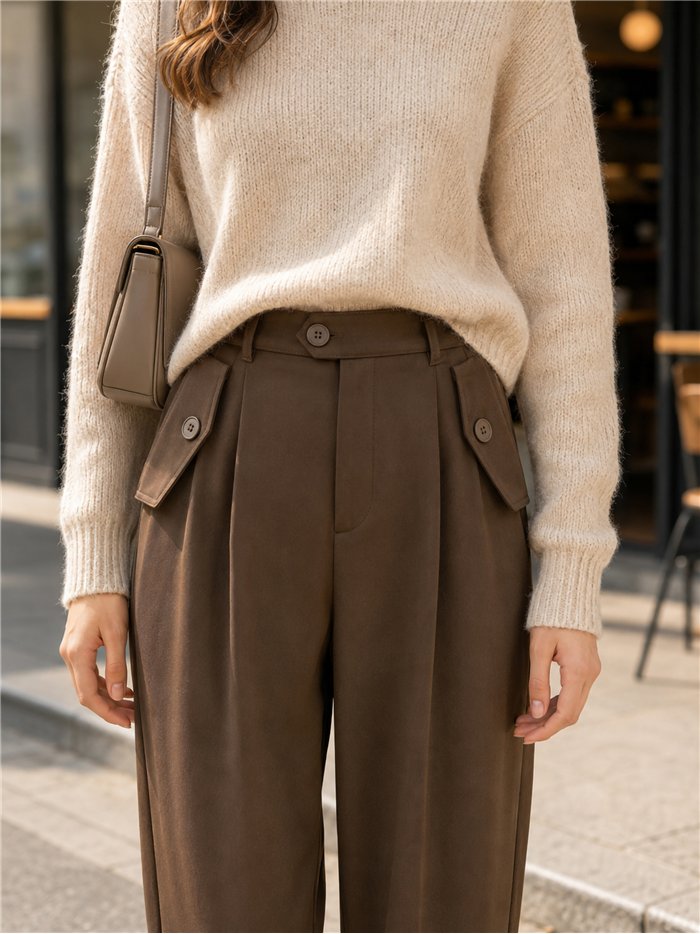 Pantalón jogger detalle solapa