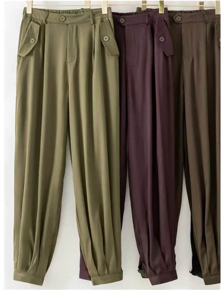 Pantalón jogger detalle solapa