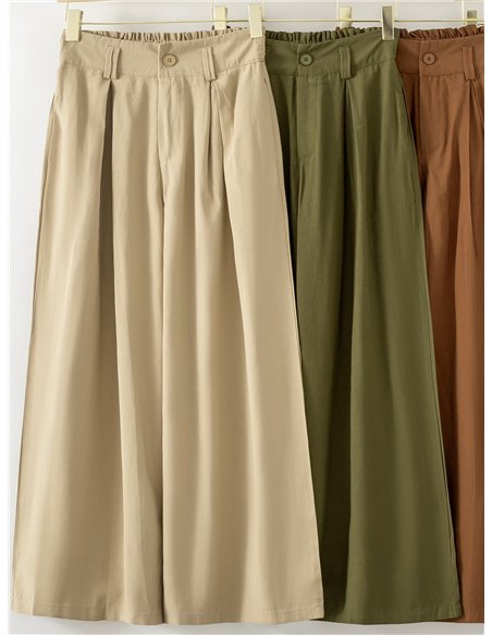 Pantalón wide leg con pinzas