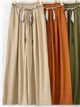 Pantalón wide leg con cinturón pañuelo