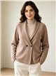 Cardigan con collo a revers