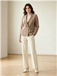 Cardigan con collo a revers