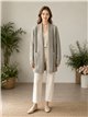 Cardigan a coste con tasche