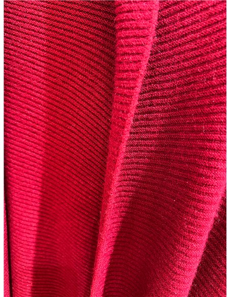 Cardigan a coste con tasche
