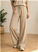 Pantaloni in maglia a gamba larga con coulisse