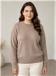 Jersey strass cuello redondo