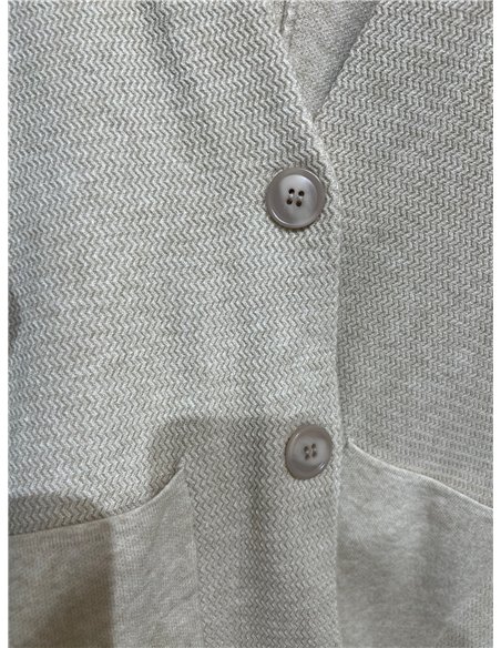 Cardigã de tricô com bolsos