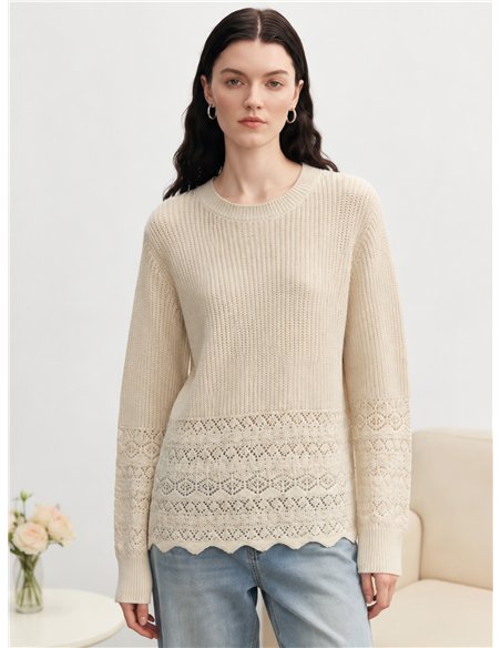 Camisa vazada com ondas