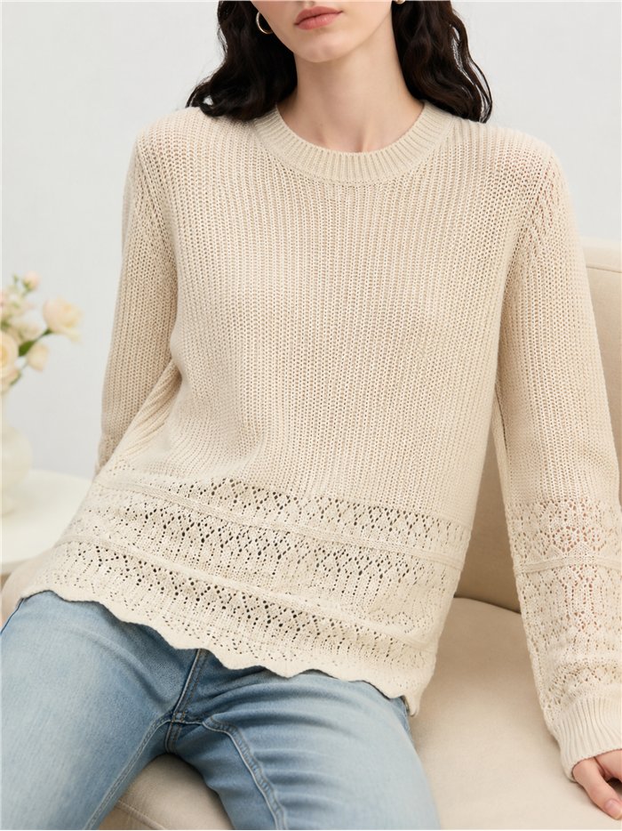 Camisa vazada com ondas