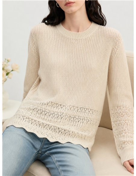 Camisa vazada com ondas