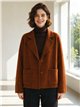 Blazer de malha com bolsos