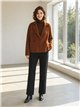 Blazer de malha com bolsos