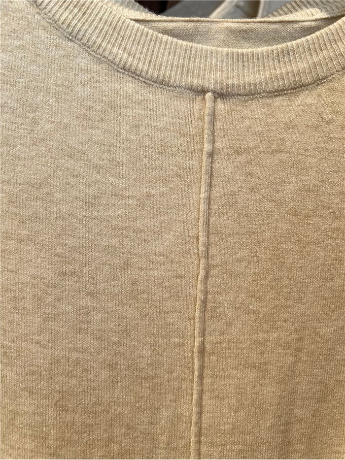 Jersey punto fino cuello pico