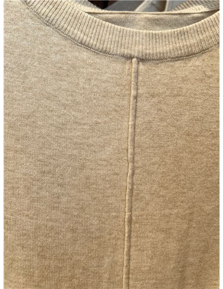 Jersey punto fino cuello pico