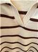 Jersey punto fino cuello pico