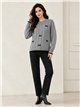 Jersey amplio trenzado con lazos