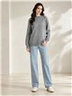 Pullover mit weitem, durchbrochenem Rautenmuster