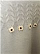 Pull oversize en maille torsadée avec fleurs appliquées