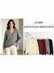 Jersey amplio trenzado cuello pico