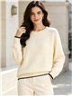Jersey amplio con lazos en relieve