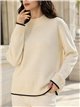 Jersey amplio calado cuello alto