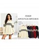 Jersey amplio rayas contrastadas