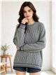 Jersey amplio trenzado oversize