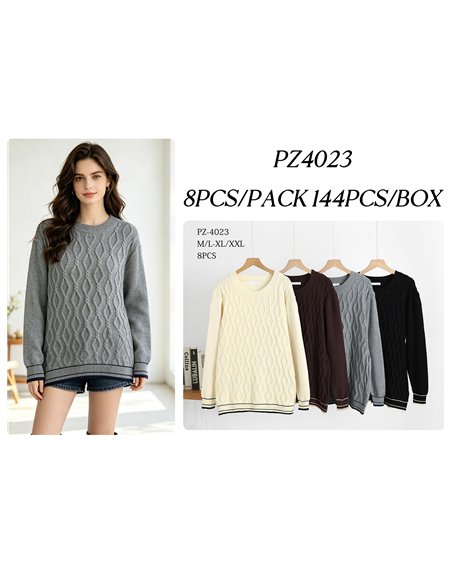 Jersey amplio trenzado oversize