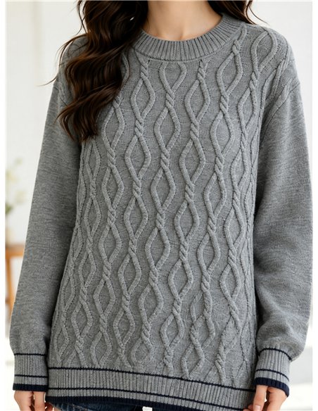 Jersey amplio trenzado oversize