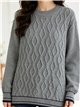 Jersey amplio trenzado oversize