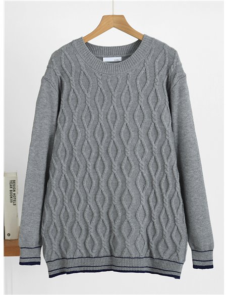 Jersey amplio trenzado oversize