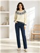 Jersey amplio greca jacquard