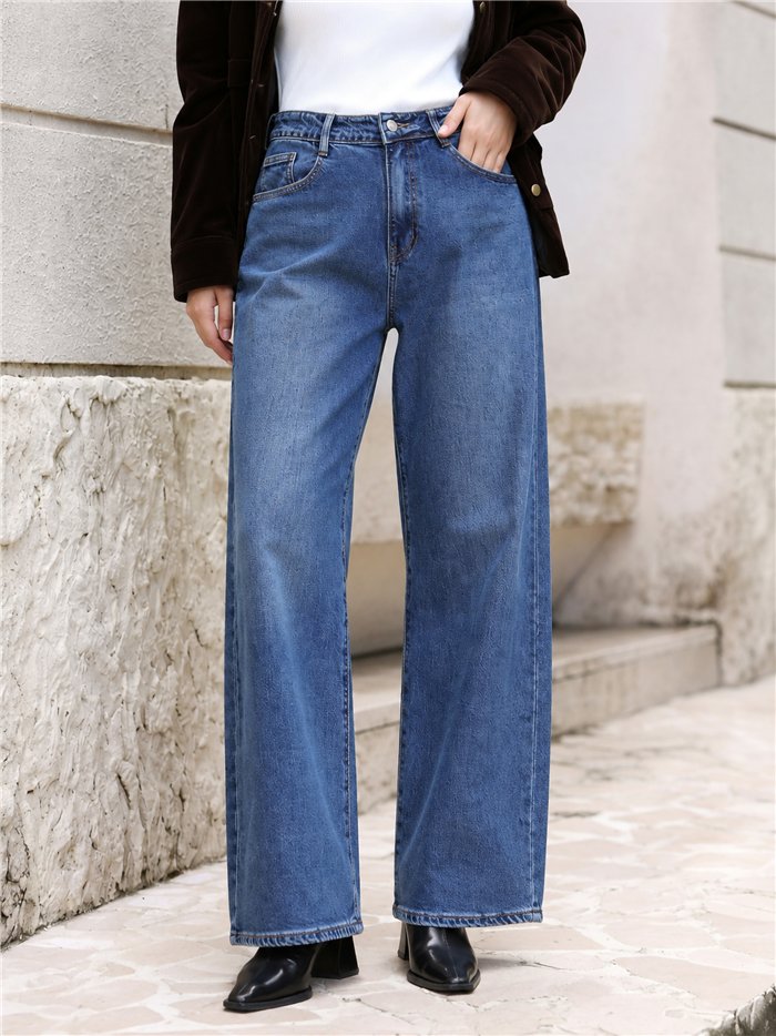 Jeans barrel tiro alto