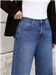 Jeans barrel tiro alto